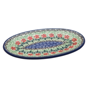 Oval Servierplatte Aufschnittplatte Kuchenplatte 22 cm