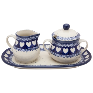 Zuckerdose und Milchkännchen SET