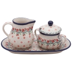 KOMPLET deserowy Cukiernica Dzbanek