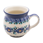 KUBEK czeski baryłka ceramiczny Bolesławiec ręcznie zdobiony 220 ml